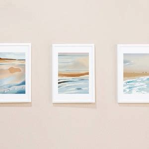 Set of 3 Seaside Print, Fine Art Print, Beach Wall Art, Sea Décor ...