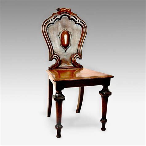 Oak hall chair - Antique Furniture