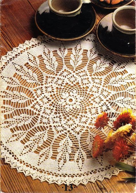 INSTANT DOWNLOAD Vintage fine thread crochet doily pattern, wild fields ...