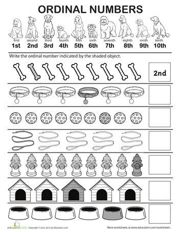 Ordinal Numbers | Worksheet | Education.com | Ordinal numbers, Ordinal numbers kindergarten ...