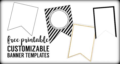 Free Printable Banner Templates {Blank Banners} - Paper Trail Design