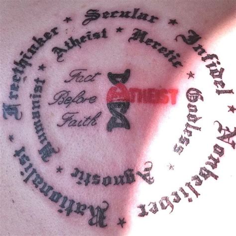 atheist tattoo - Google Search | Atheist tattoo, Tattoos, Tasteful tattoos