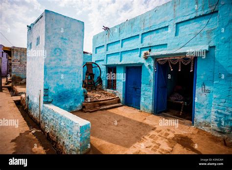 Asia, India, Uttar Pradesh, Nandgaon, tipical house of the village ...