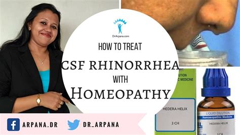 नाक में से पानी बेहेना बिना सर्दी जुखाम || CSF RHINORRHEA Homeopathic ...