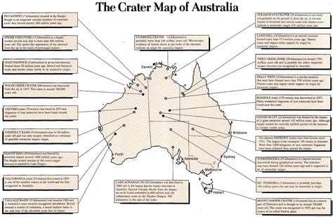 Meteorite impact crater map of Australia. | Impact crater, Australia map, Meteor crater