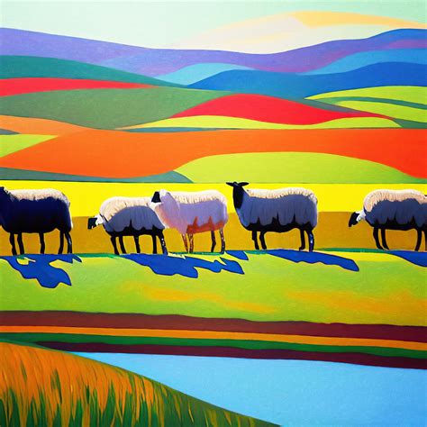 Counting Sheep Number Three Digital Art by Leslie Montgomery - Fine Art ...