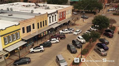 OverflightStock | Old Downtown Buildings and Streets, Bryan, Texas, USA ...