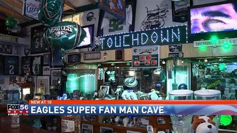 Eagles fan man cave | WHP