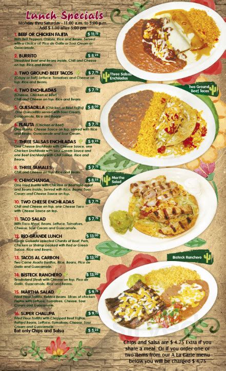 Los Tres Amigos LLC menus in Lawton, Oklahoma, United States