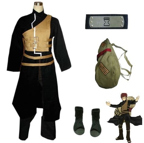 Deluxe Naruto Gaara Cosplay Outfit Costume