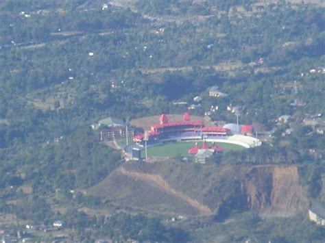 The most beautiful cricket stadium of India - Dharmasala cricket stadium photos | Photobundle