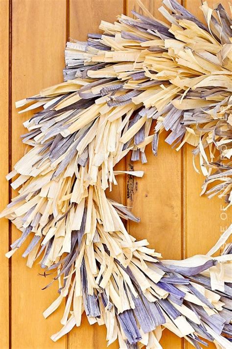 Frayed Corn Husk Wreath - Yummi Haus