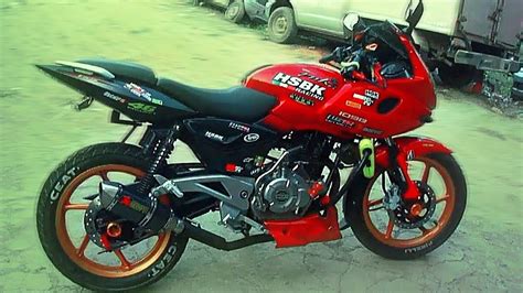 Pulsar Modified In Bangladesh | Custom | Akraprovic Loud Exhaust | Pulsar 220 Look - YouTube