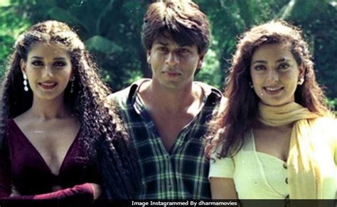 Shah Rukh Khan, Juhi Chawla And Sonali Bendre, In A Throwback Pic From Duplicate Sets