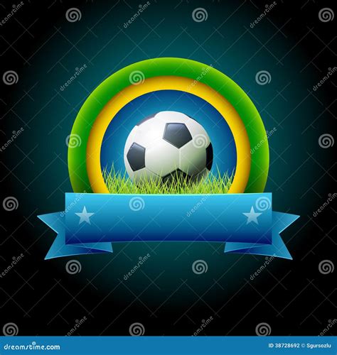 Soccer Banner stock vector. Illustration of abstract - 38728692