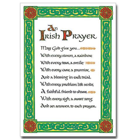 Irish Prayer Card | St. Patrick's Guild