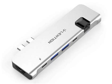 Lention Portable Aluminum USB-C Hub for MacBook | Gadgetsin