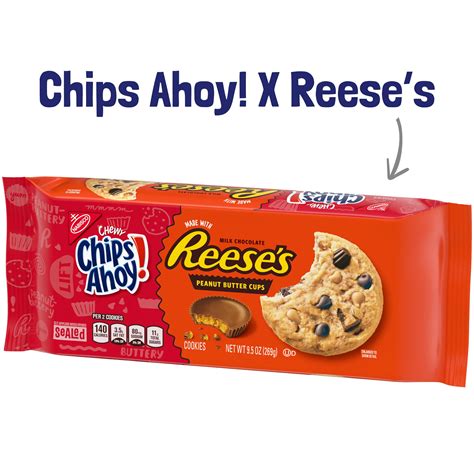 CHIPS AHOY! Chewy Chocolate Chip Cookies with Reese's Peanut Butter Cups, 12 - 9.5 oz Packs: Buy ...