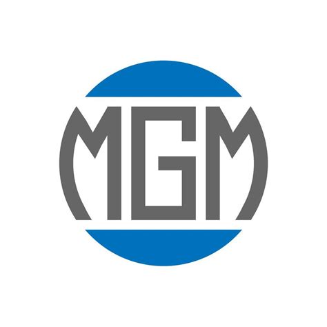 MGM letter logo design on white background. MGM creative initials circle logo concept. MGM ...