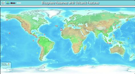 Map of Biosphere Reserves with volcanic features. | Download Scientific ...