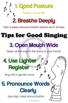 Singing Tips Poster: Singing Technique, Good Singing, Music Performance ...