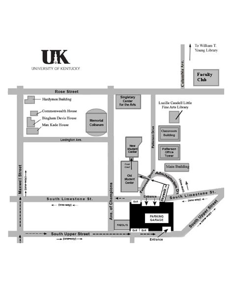 University of Kentucky Campus Map - Lexington Kentucky USA • mappery