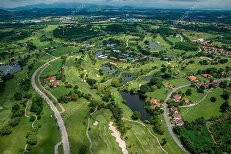 Golf course aerial photography — Stock Photo © praethip #93938356