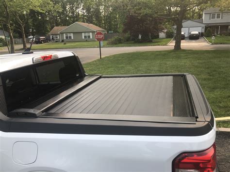 Pace Edwards Switchblade roll up tonneau bed cover installed | MaverickTruckClub - 2022+ Ford ...