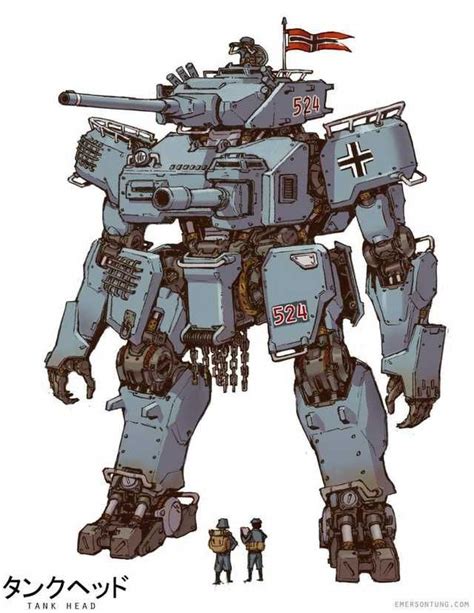 TankHead | Mecha tanks, Robot concept art, Robots concept