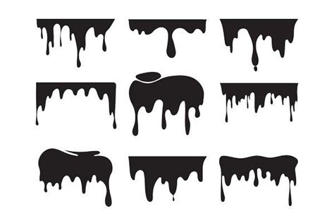 Illustrations of various dripping | Dripping paint art, Paint vector, Painting