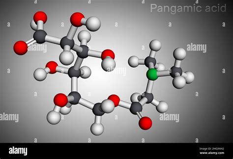 Pangamic acid, pangamate molecule. It is vitamin B15, ester derived ...