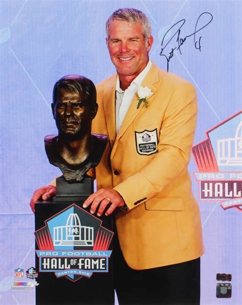 Brett Favre Signed Hall Of Fame 16x20 Photo (Radtke Hologram ...