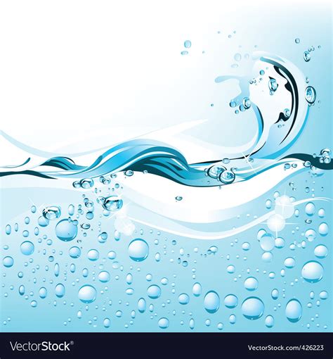 Water wave Royalty Free Vector Image - VectorStock