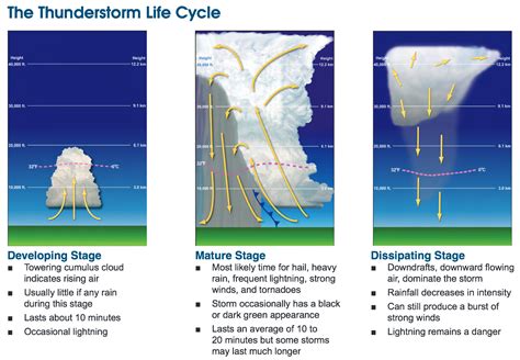 The Life Cycle of Thunderstorms | Weather and Emergency Preparedness