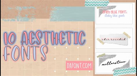 10 AESTHETIC FONTS FOR DIGITAL NOTES | DAFONT | FREE DOWNLOAD - YouTube