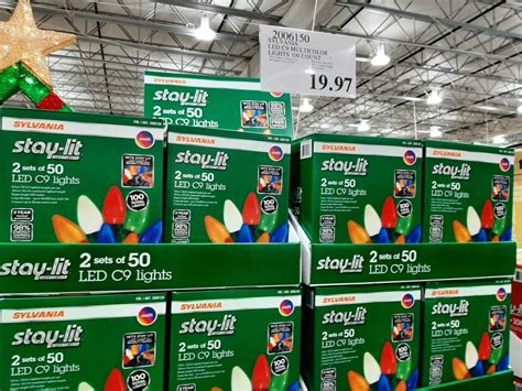 Sylvania LED C9 Multicolor Lights - 100 ct - Costco97.com