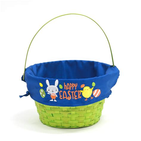 Easter Basket 10in Green Bunny - Walmart.com