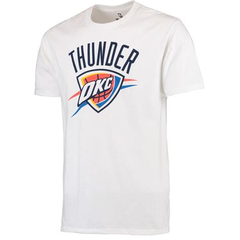 Men's Oklahoma City Thunder White Primary Logo T-Shirt - NBA Store