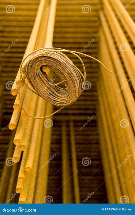 Steel reinforcement stock photo. Image of building, reddish - 1415340