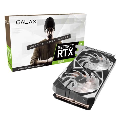 Placa de Vídeo RTX 3050 EX Galax NVIDIA GeForce, RGB, 8GB GDDR6, LHR ...