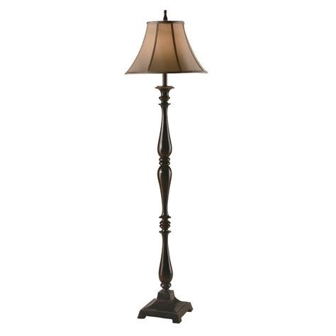 Absolute Decor 72 in. Rustic Black Floor Lamp-CVAQP928BR - The Home Depot