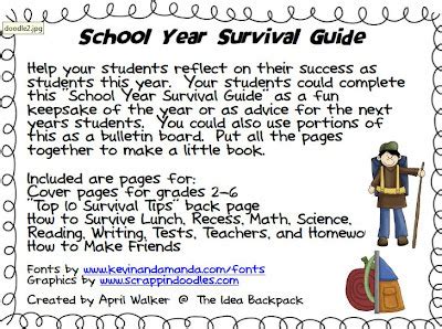 The Idea Backpack: A School Year Survival Guide