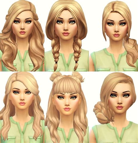 Current Favourite Maxis Match Hair | Sims 4, Sims hair, Sims