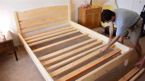 Building a queen size bed from 2x4 lumber | Bed frame plans, Diy bed ...