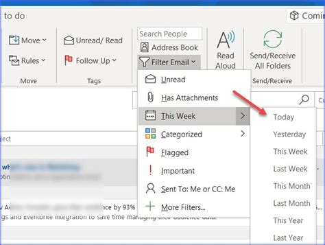 How to Show Emails Received Today or Yesterday in Outlook - ExcelNotes