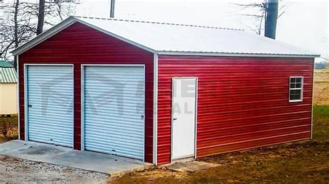 24x30' Metal Garage - Buy Prefabricated Building at a Great Price