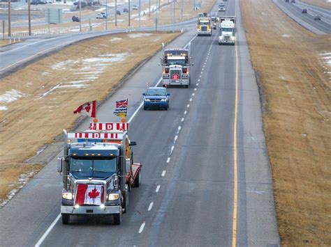 Trucker 'freedom convoy' rolls into Sask. Monday | Canoe.Com