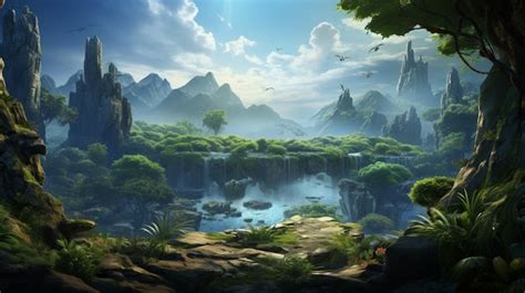 Premium AI Image | action game background