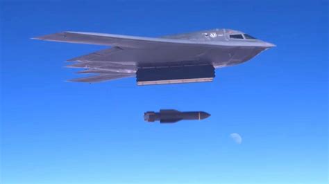 Air Force posts video of B-2 dropping two GBU-57 Massive Ordnance ...