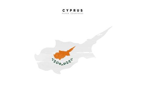 Cyprus map with flag of country | Pre-Designed Vector Graphics ~ Creative Market